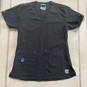 Carhartt Women’s Black Scrub Top Size XS Great Condition!
